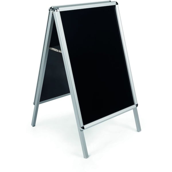Mastervision Wet-Erase Sign Board, 2-sided, 25"x25-1/2"x42", BK Board BVCDKT30505072 - main